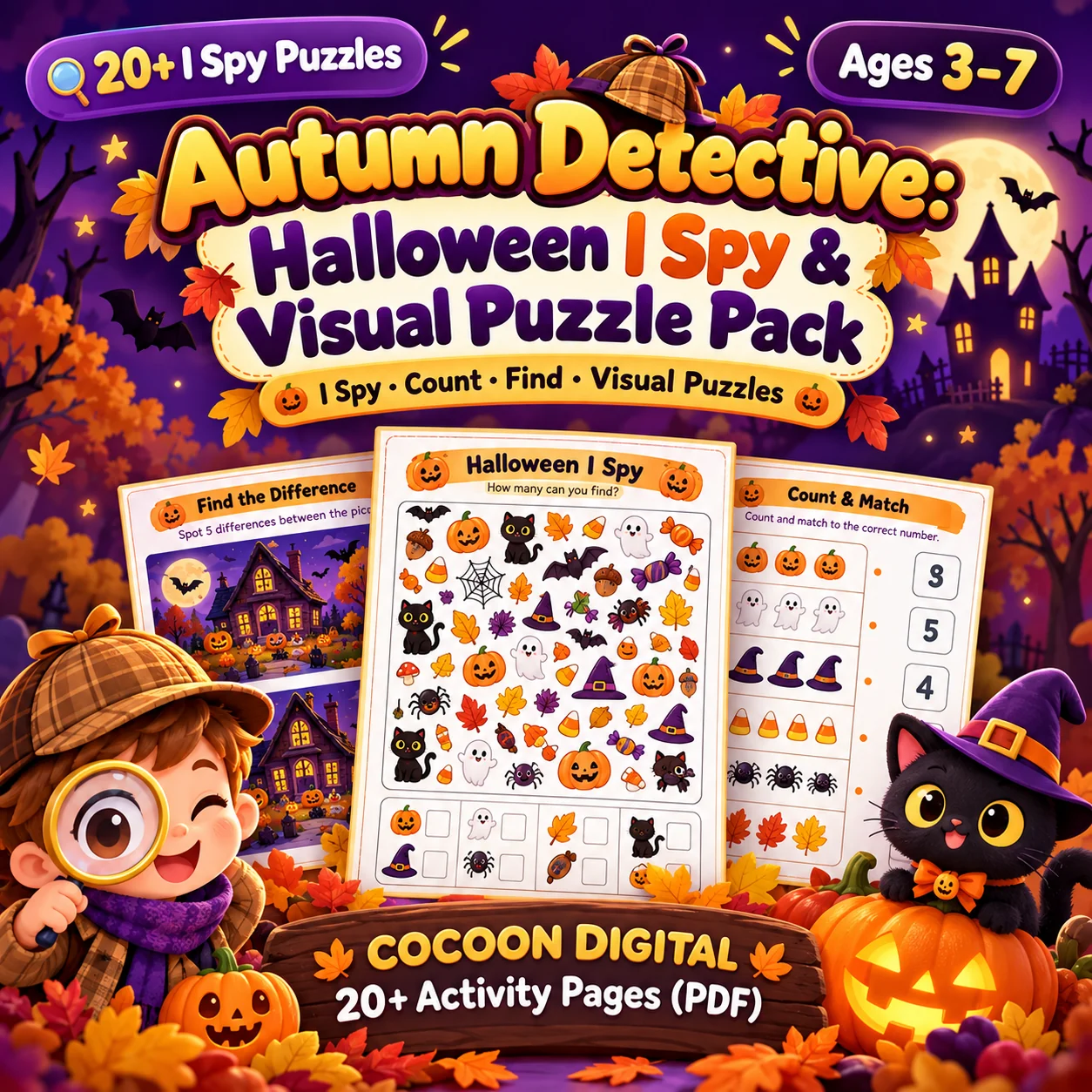 Autumn Detective I-Spy Puzzle Pack cover
