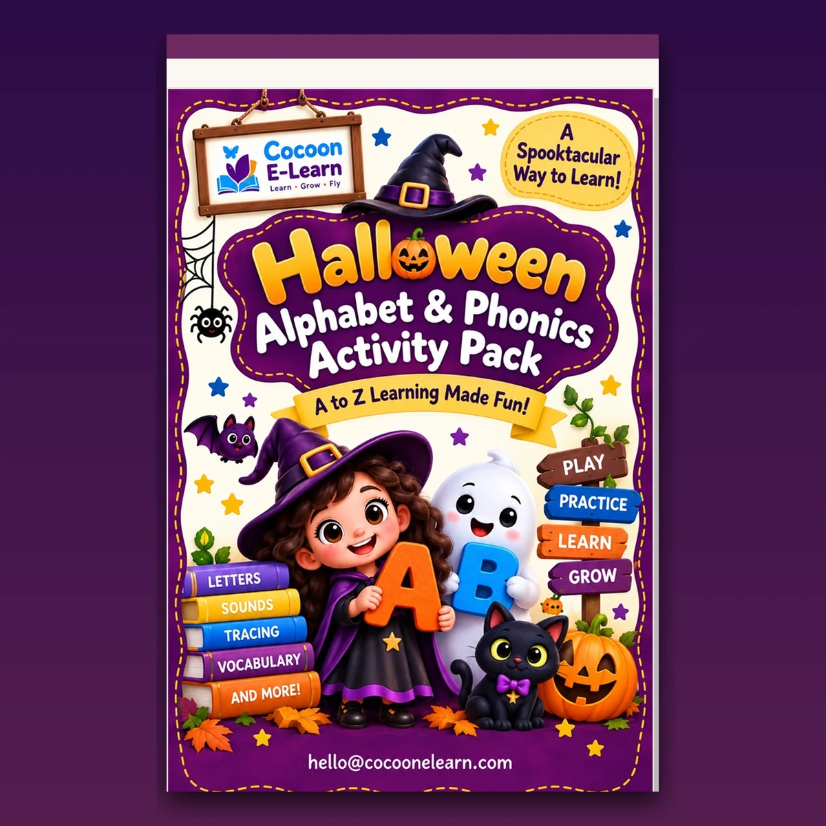 Halloween Alphabet & Phonics Pack cover